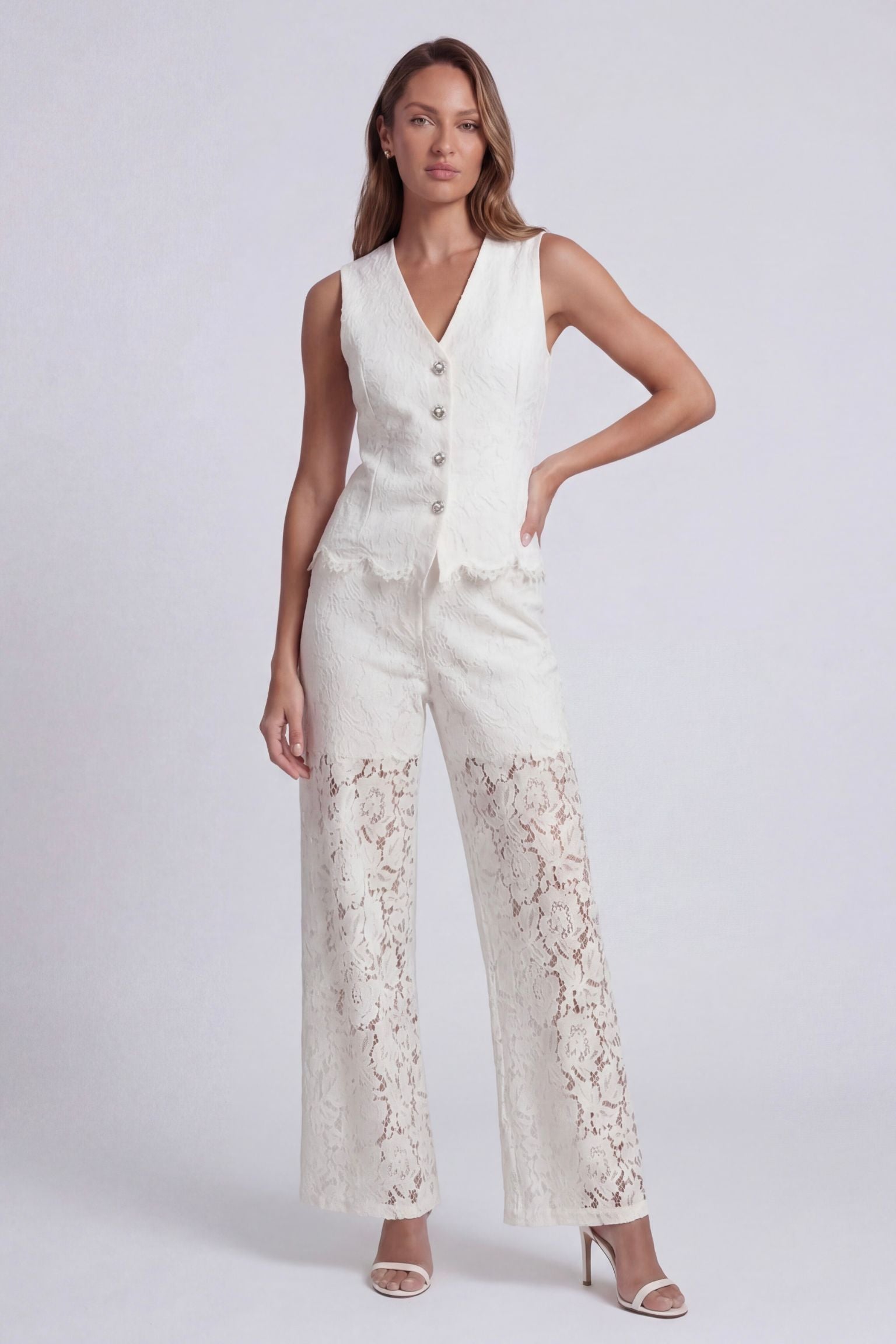 Eteri Lace Vest