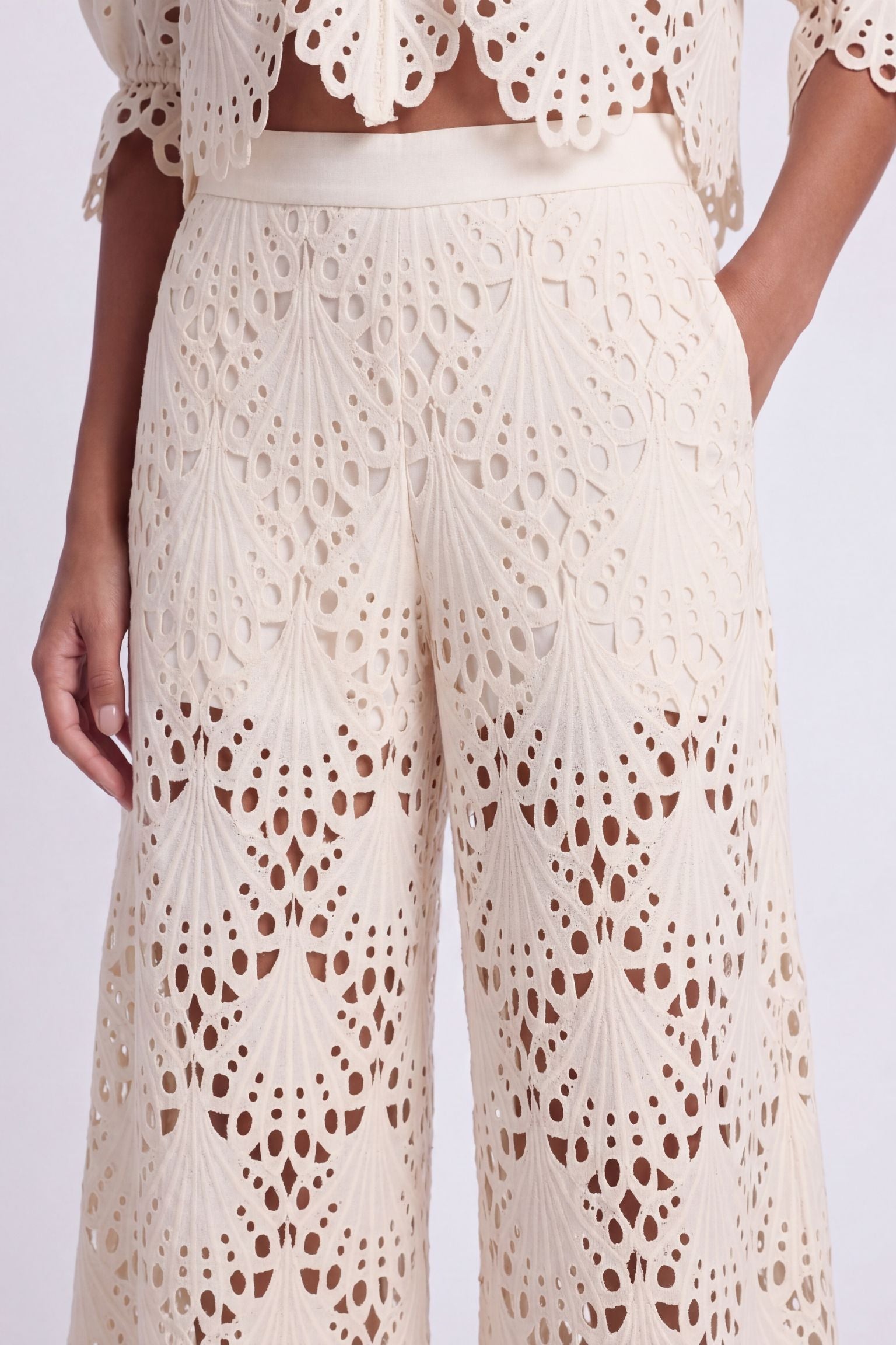 Elinda Broderie Trousers