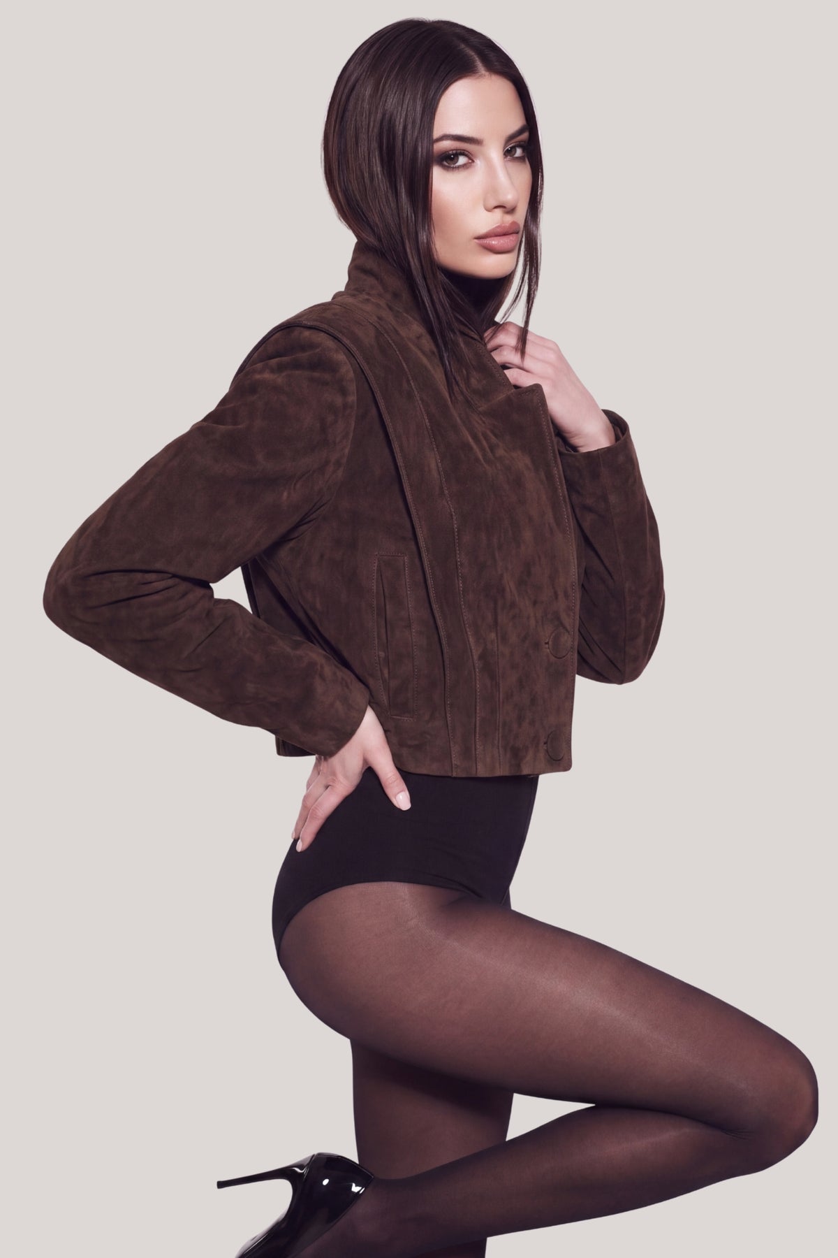 Alba Suede Leather Jacket