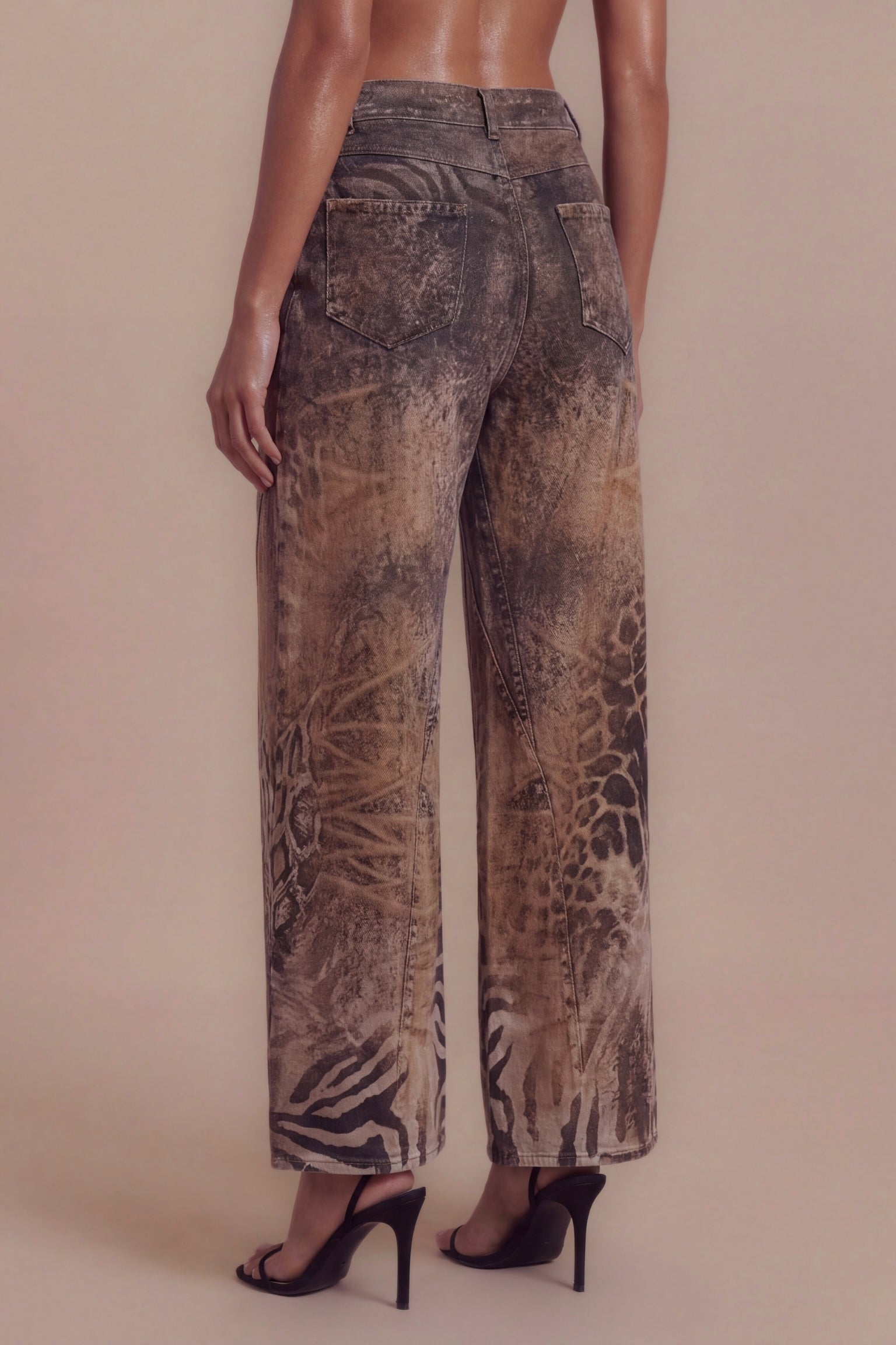 Arbenita Vintage Print Jeans