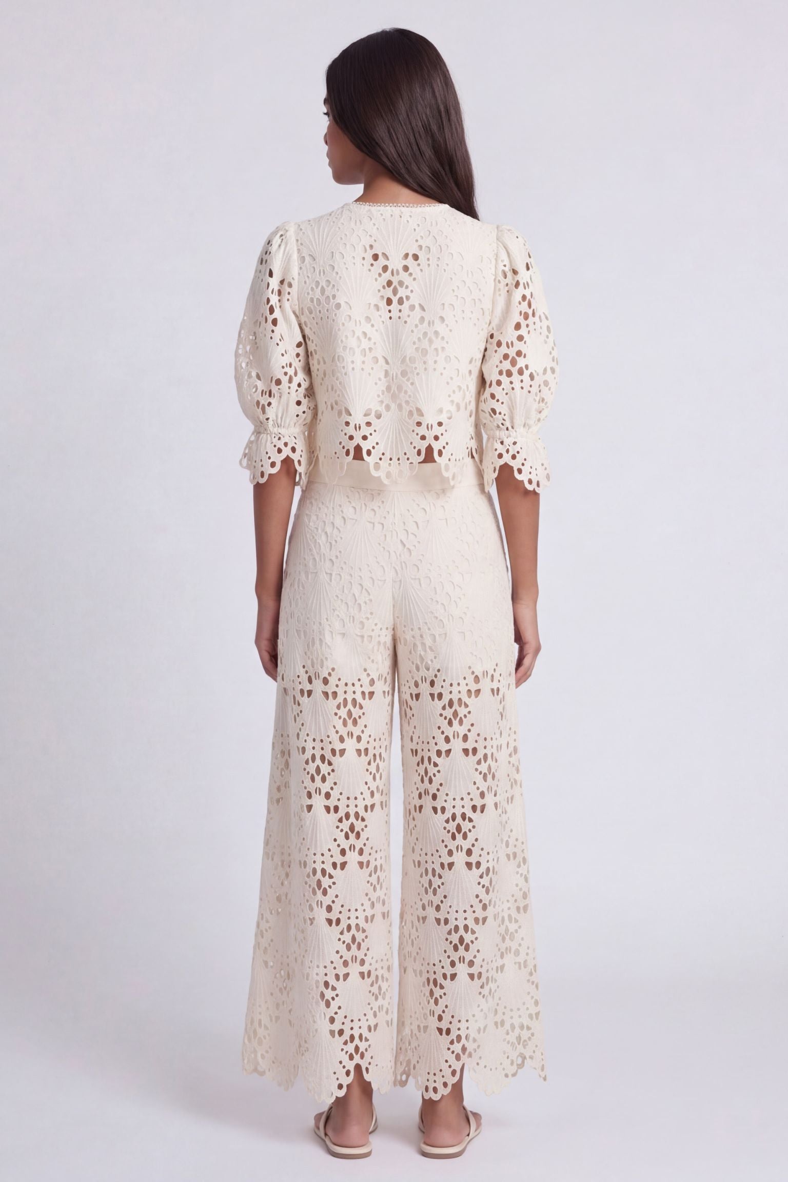 Elinda Broderie Trousers