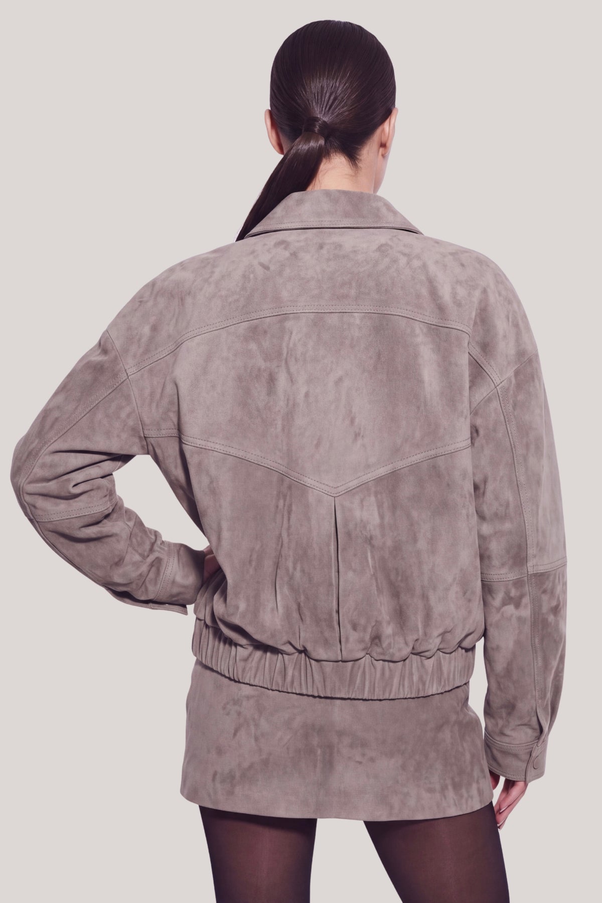 Léontine Suede Leather Jacket