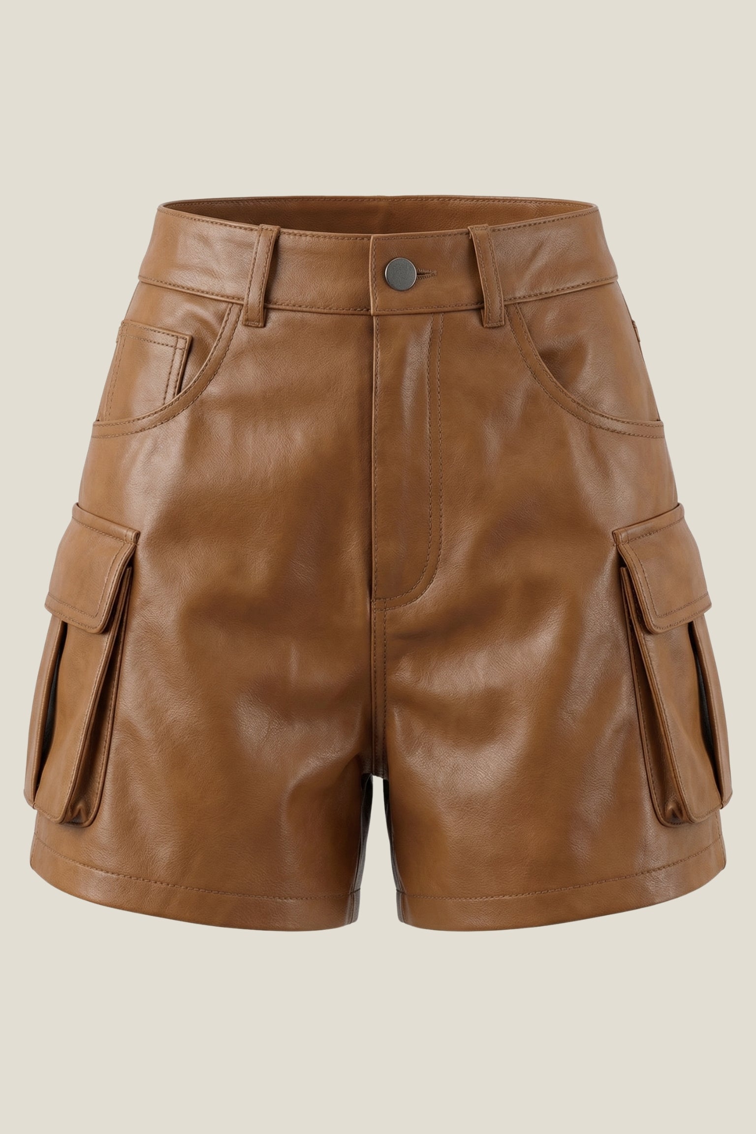 Rina Leather Shorts