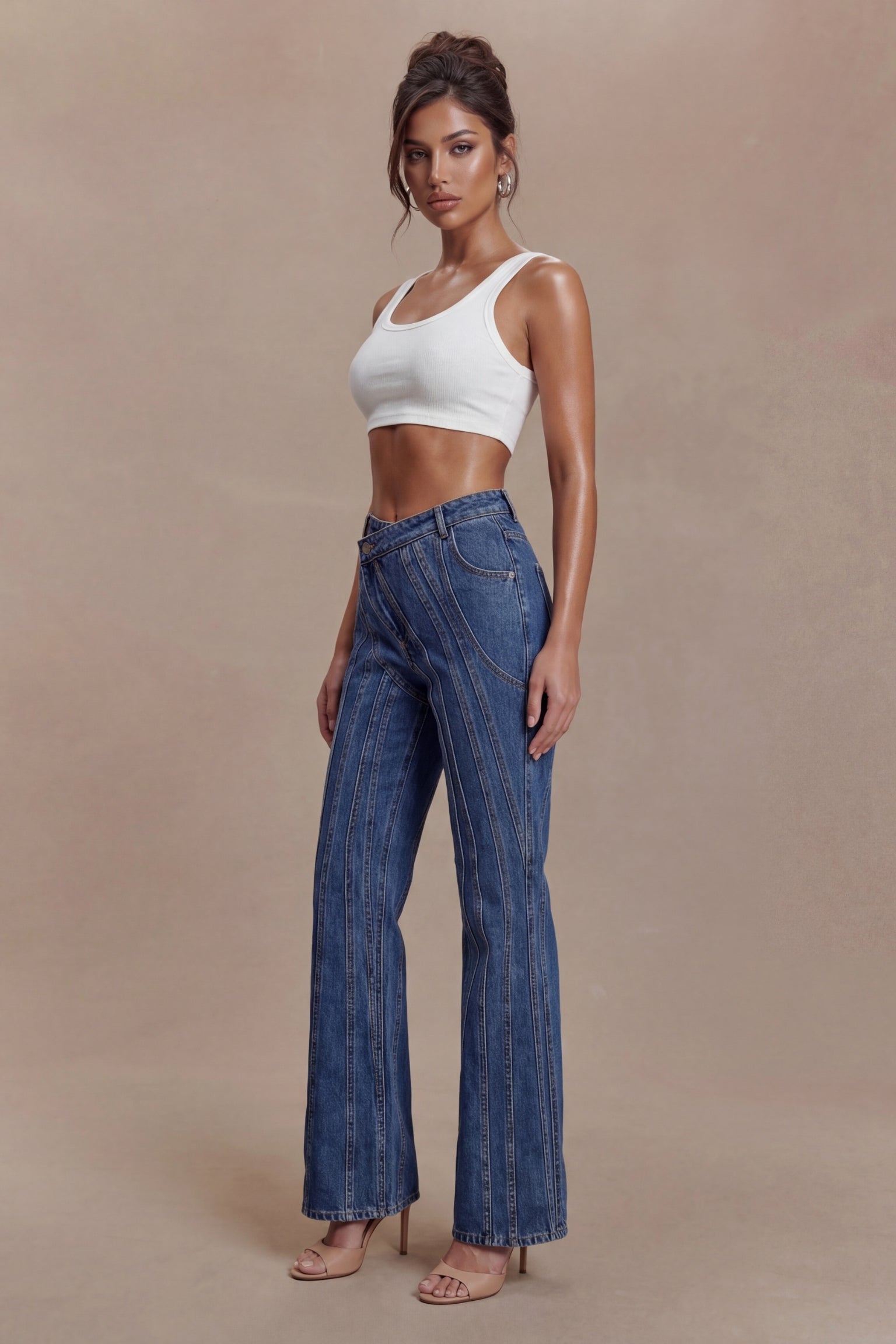 Hailey Asymmetric Jeans