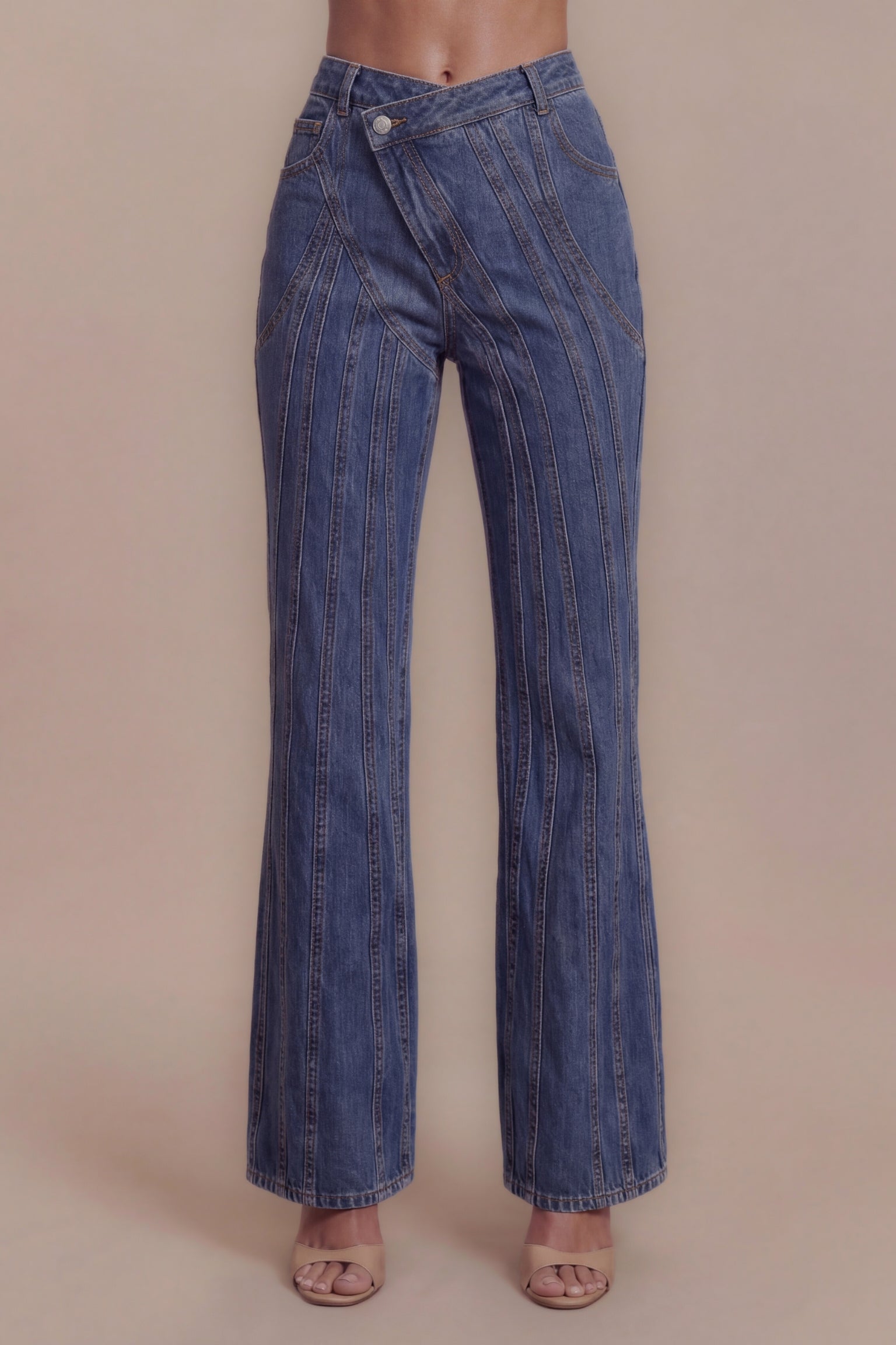  Hailey Asymmetric Jeans