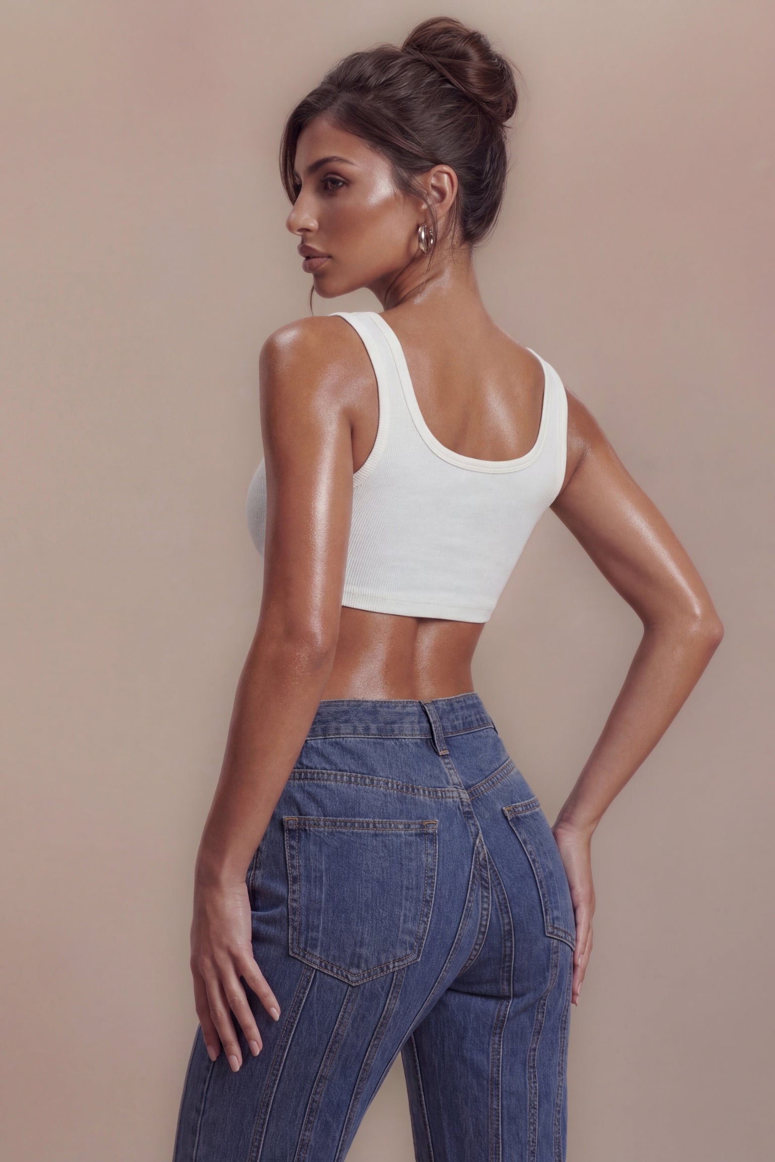  Hailey Asymmetric Jeans