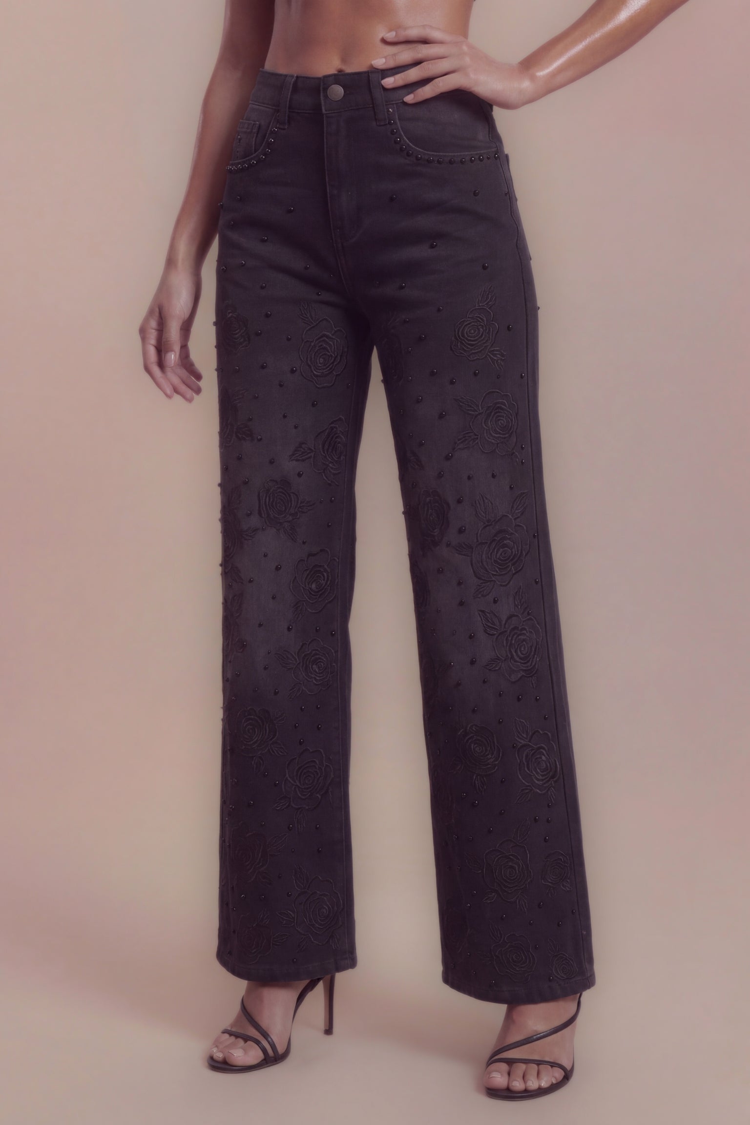 Amelia Perlenbesetzte Jeans