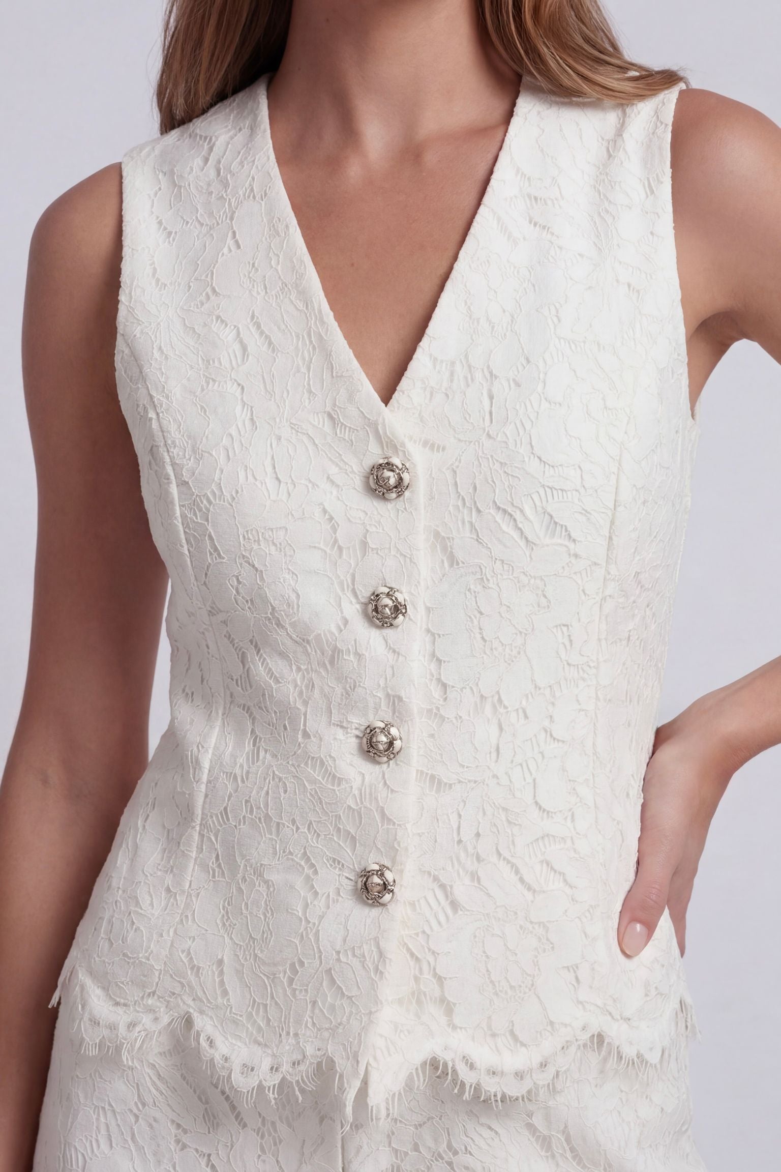 Eteri Lace Vest