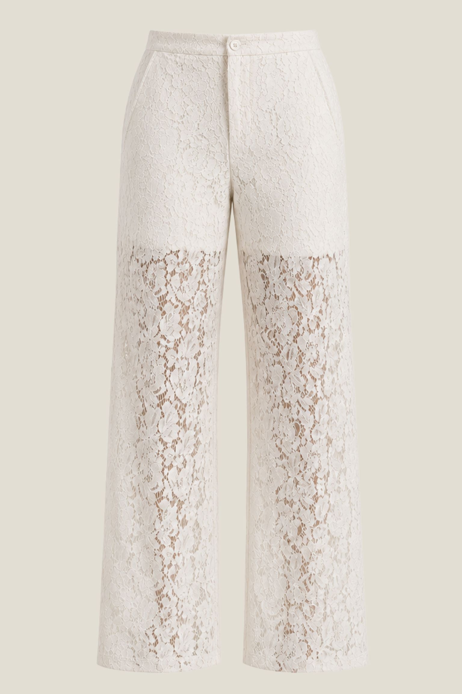 Eteri Tailored Lace Trousers