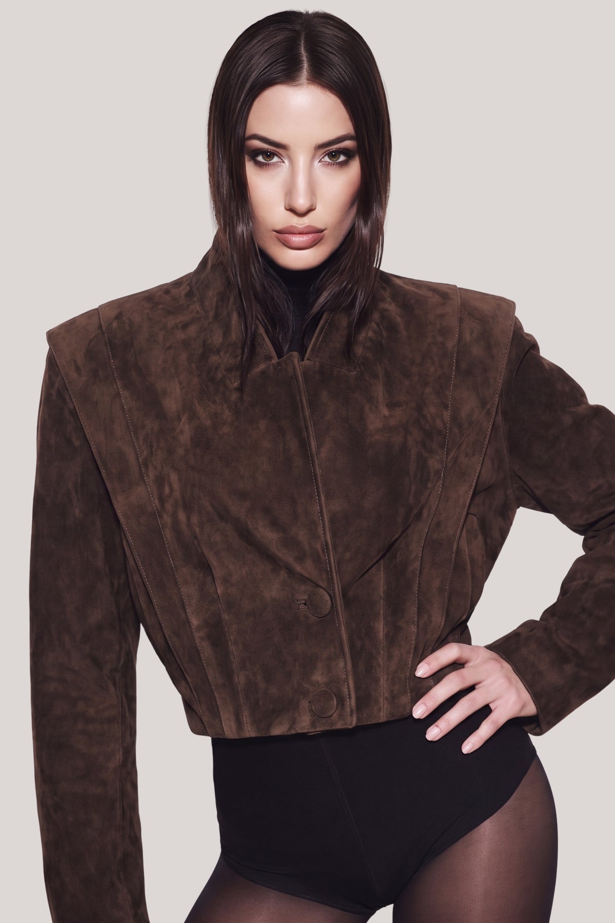 Alba Suede Leather Jacket