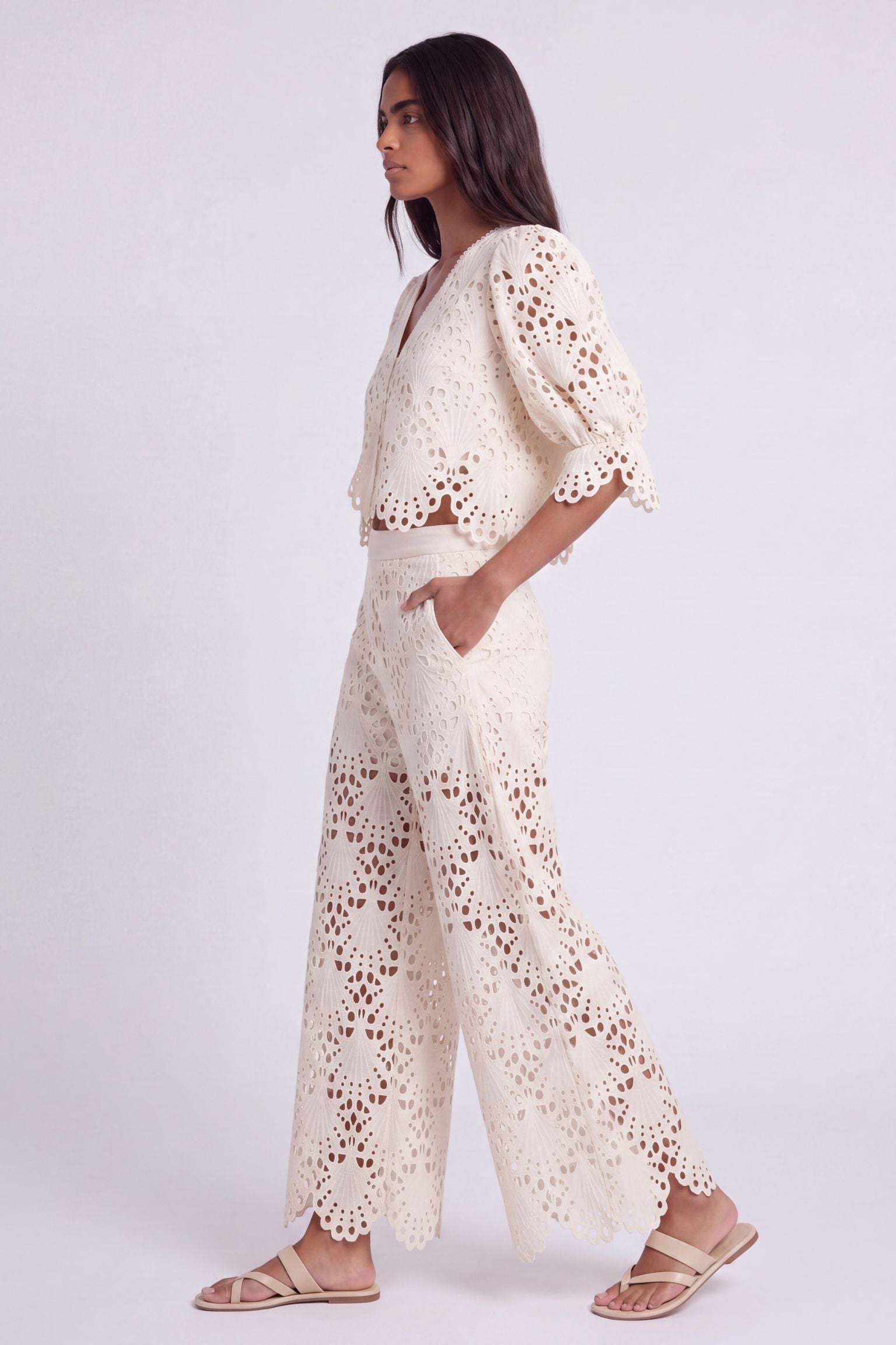 Elinda Broderie Blouse
