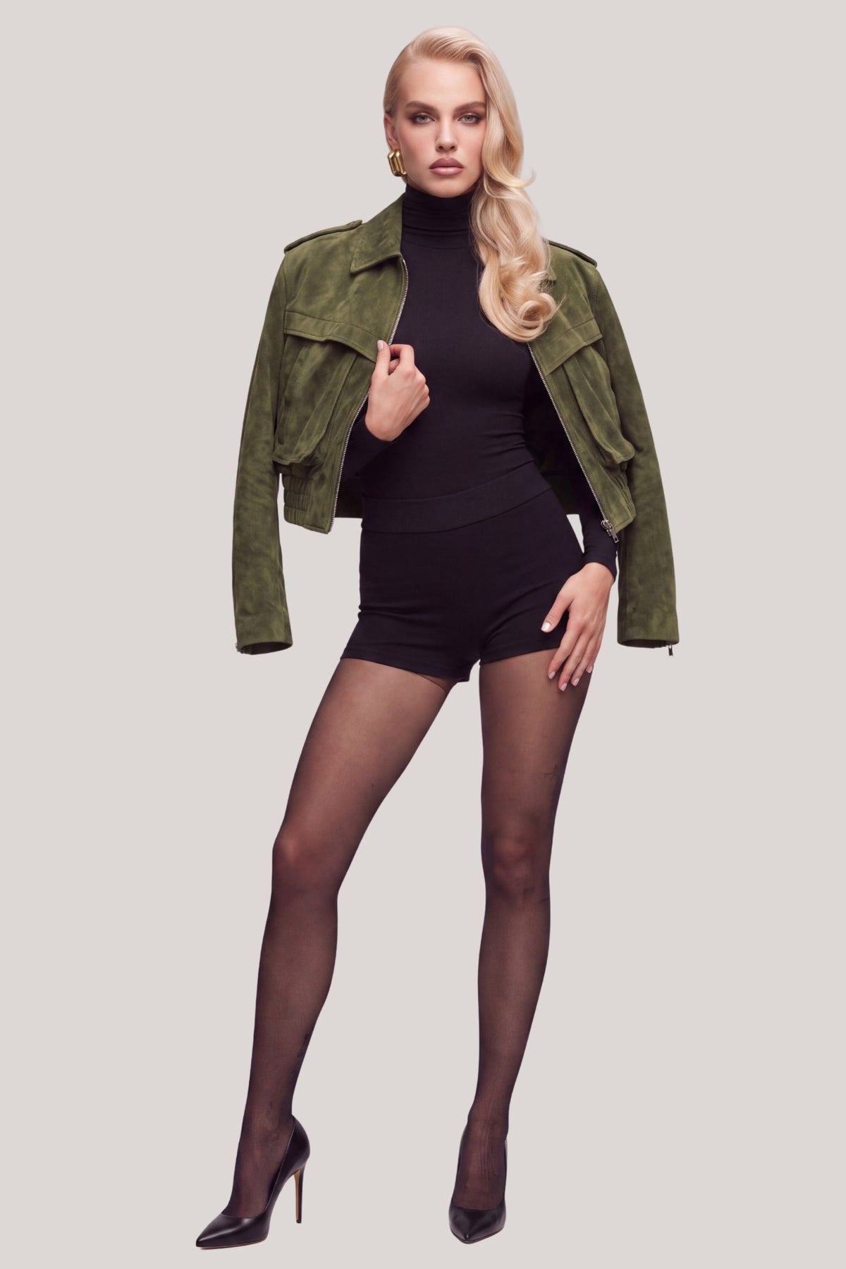 Maëlys Suede Leather Jacket