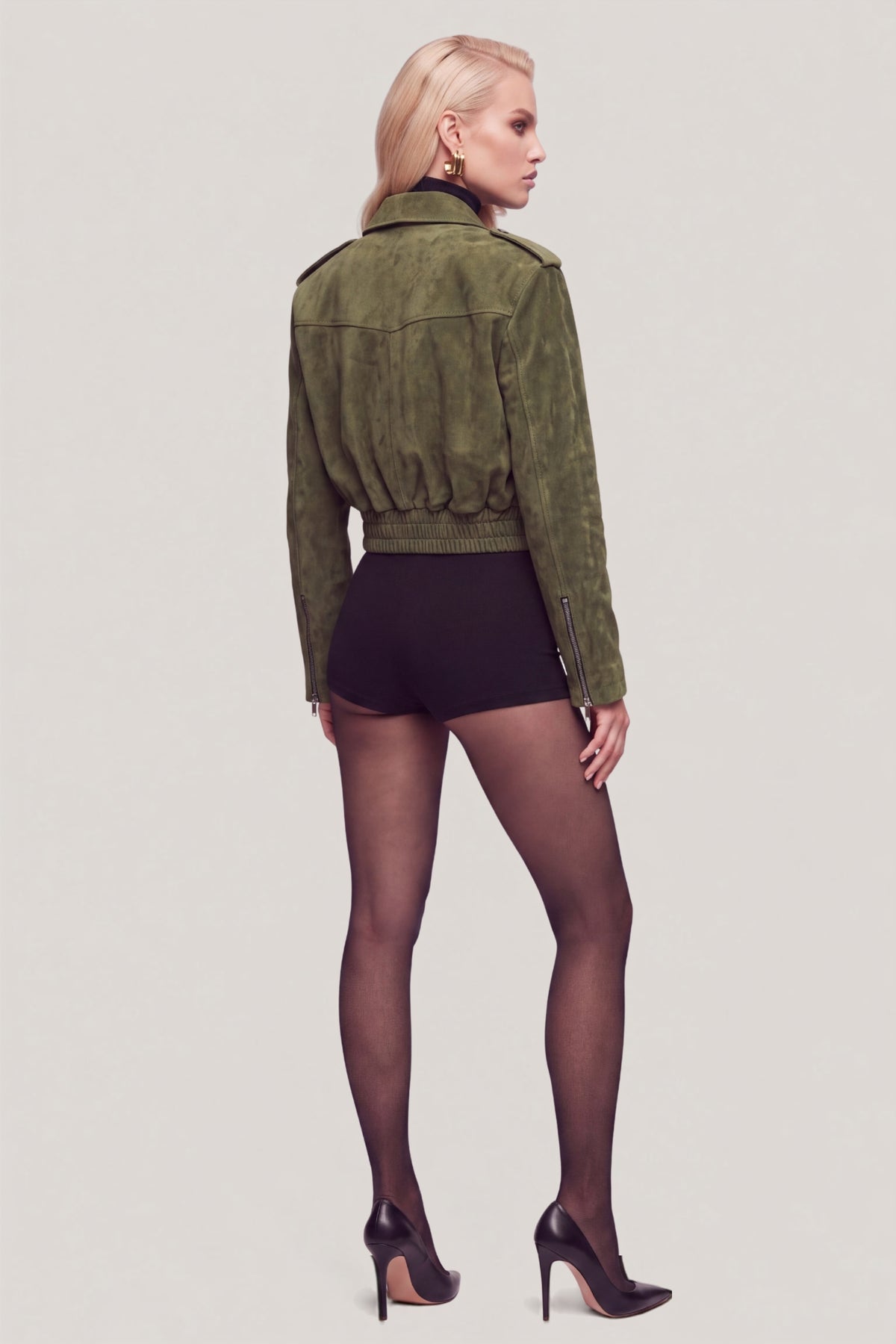 Maëlys Suede Leather Jacket