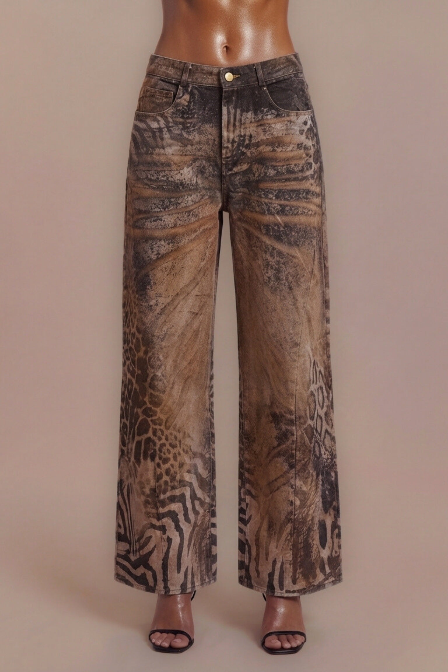  Arbenita Vintage Print Jeans