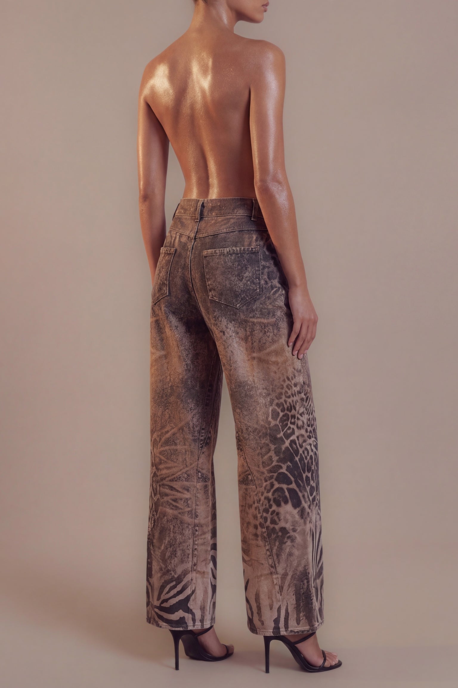  Arbenita Vintage Print Jeans