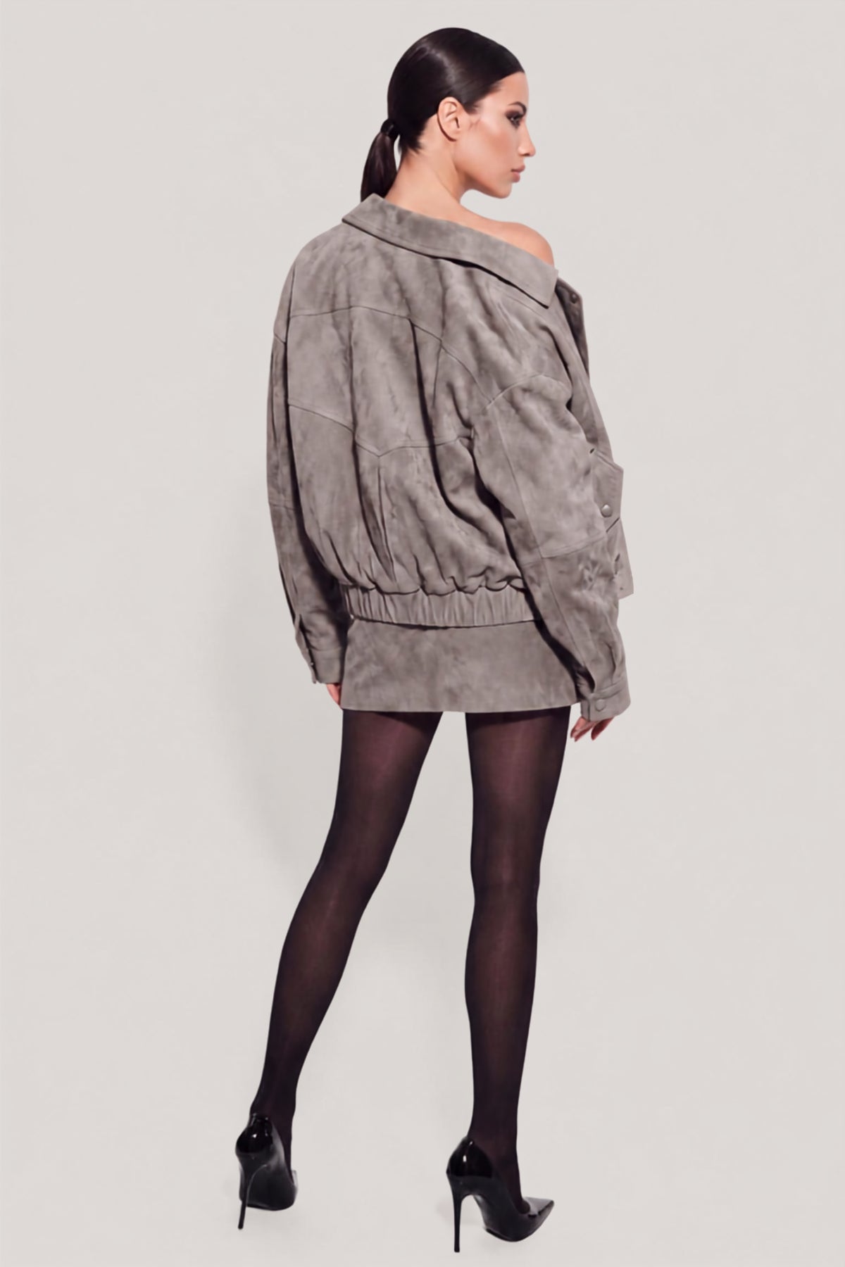 Kaltrina Suede Leather Skirt
