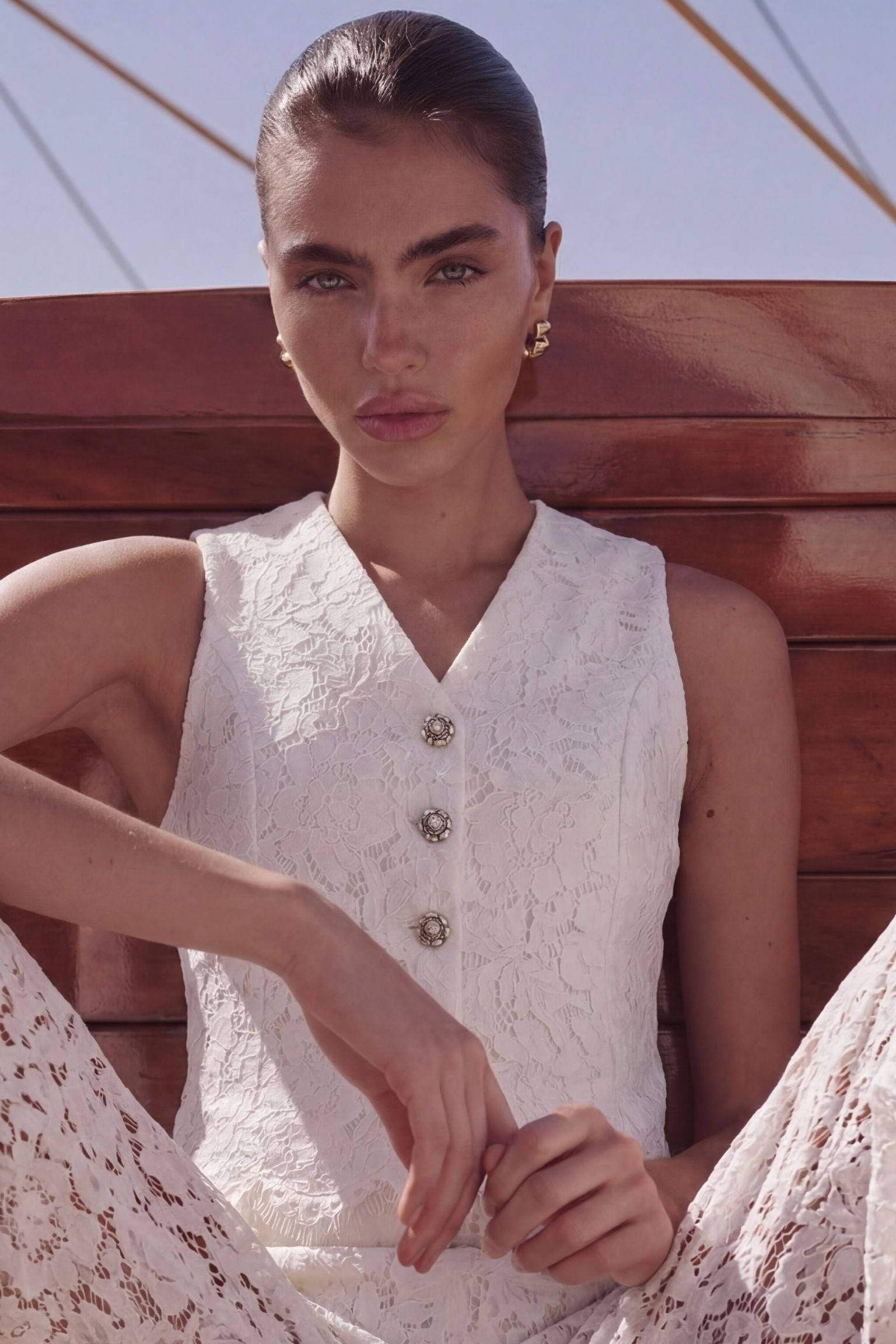 Eteri Lace Vest